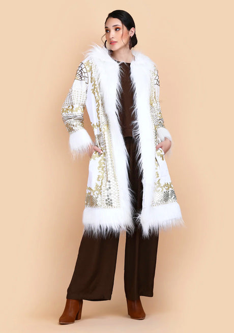 Women's Artisan Long Coat - Alara