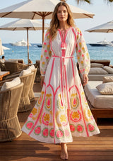Maxivestido de algodón para mujer - Ashvi