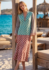 Vestido largo de algodón para mujer - Aashvi