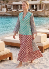 Vestido largo de algodón para mujer - Aashvi