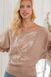 ibBan Women's Hand Embroidered Winter Knit Sweater | Luxury Black Designer - Stelia