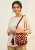 Women's Embroidered Canvas Pottlybag - Areeba