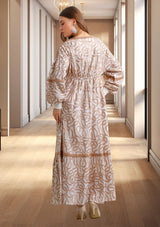 ibBan Vestido maxi de mujer Hazal | Artesanal | Talla única