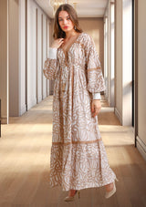 ibBan Vestido maxi de mujer Hazal | Artesanal | Talla única