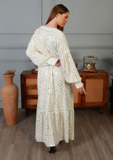 ibBan Vestido Largo Nuria para Mujer | Georgette | Artesanal | Talla Única