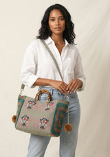 Bolso de lona bordado para mujer - Supirya