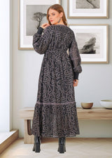 ibBan Vestido maxi de mujer Hazal | Artesanal | Talla única
