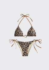 Conjunto de bikini estampado para mujer con tirantes ajustables - Denna
