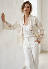 Chaqueta vaquera artesanal de mujer - Ishila