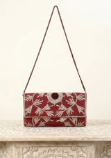 Women's Embroidered Canvas Wallat - Areeba