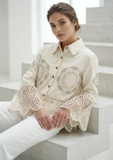 Chaqueta vaquera artesanal de mujer - Ishila