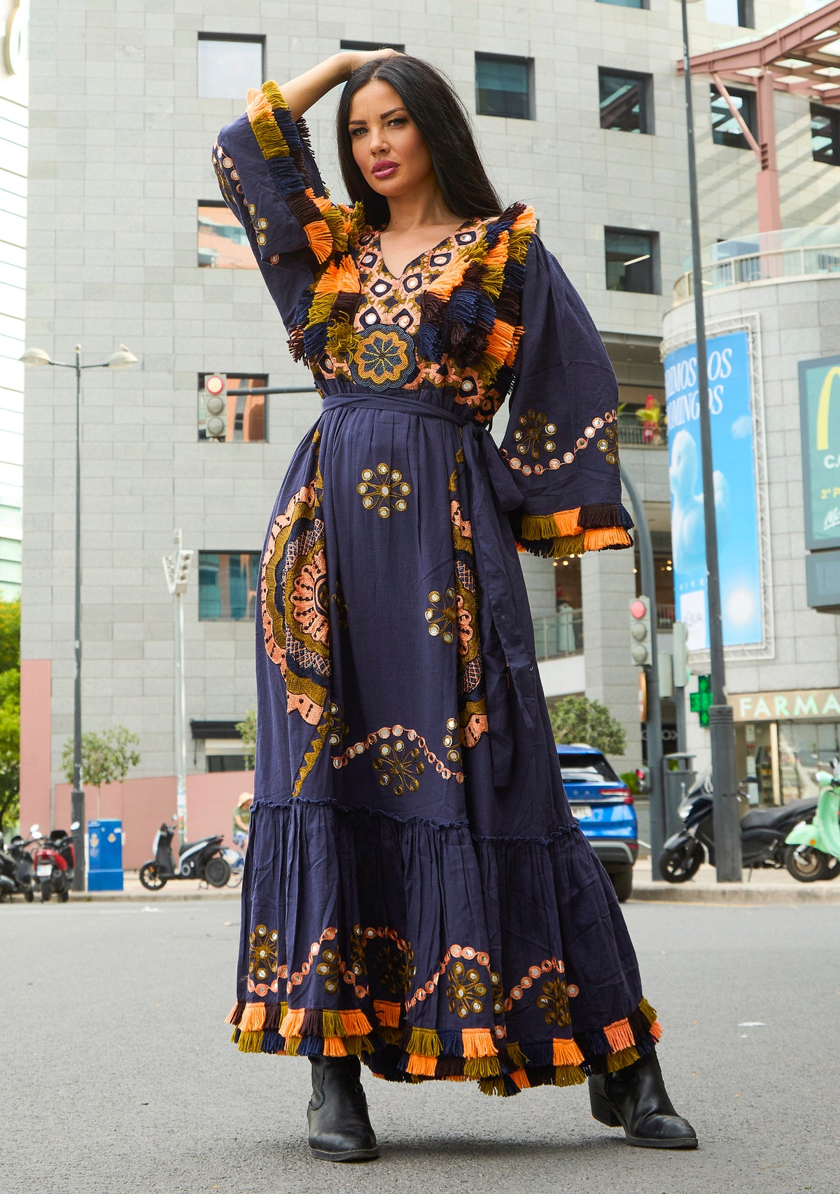 ibBan Robe longue femme Sara | Artisanale | Taille unique