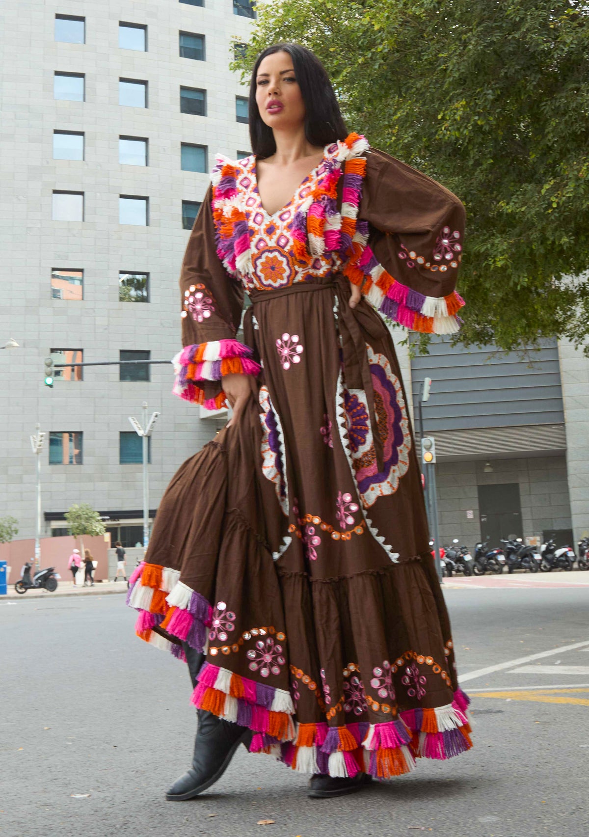 ibBan Robe longue femme Sara | Artisanale | Taille unique