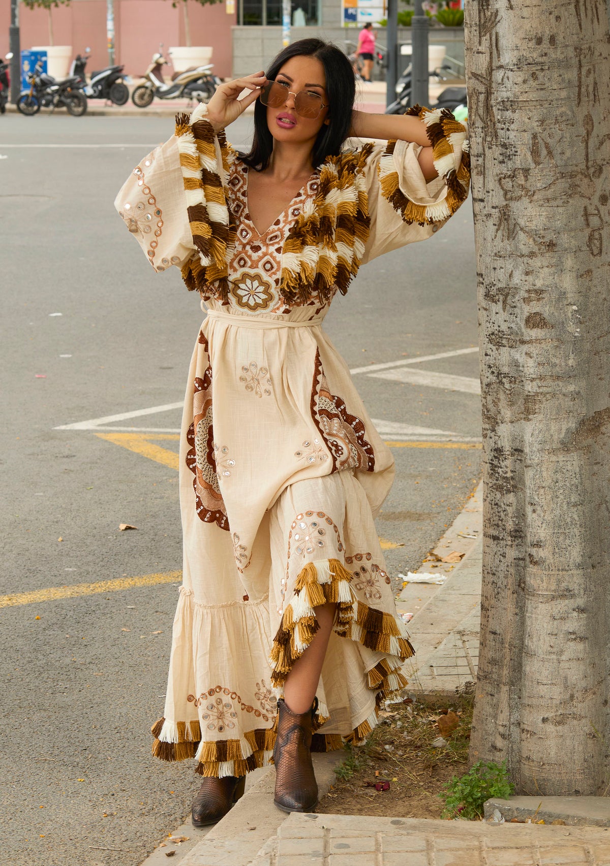 ibBan Robe longue femme Sara | Artisanale | Taille unique