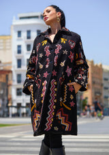 Women's Artisan Long Coat - Lahia