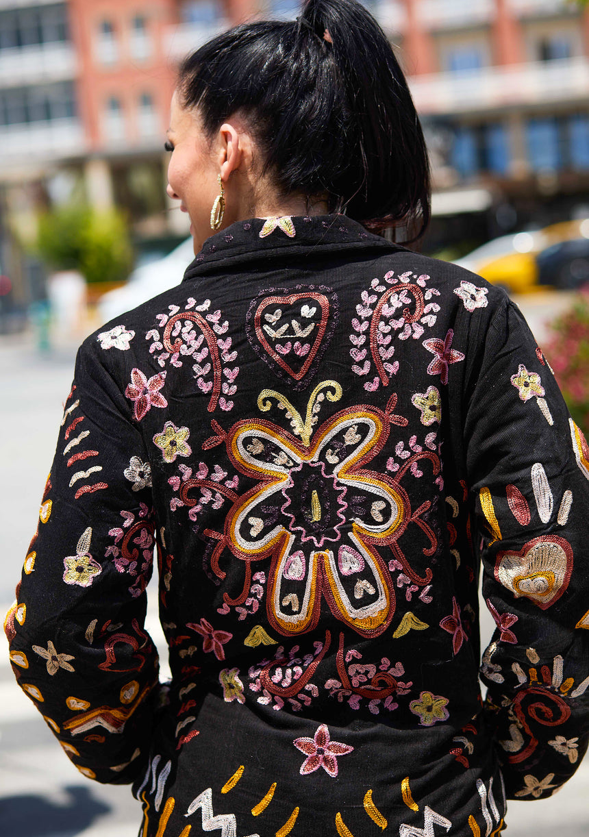 Women's Artisan Long Coat - Lahia