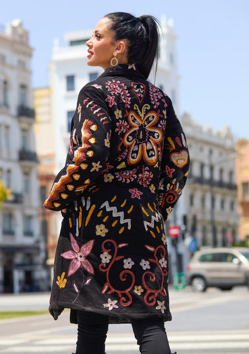 Women's Artisan Long Coat - Lahia