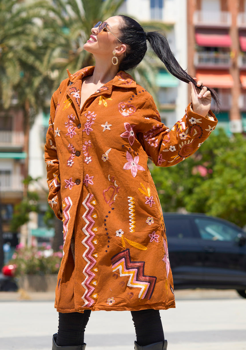 Lahia Long Coat (Camel)