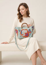 Bolso de lona bordado para mujer - Alisha
