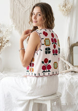Women's Outing wear Open Front Round Neck Gilet - Zara