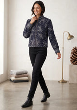 ibBan Luxury Heavy Hand Embroidered Winter Jacket | Women's Designer Statement Jacket - Idli