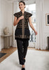 bBan Women's Hand Embroidered Vest Coat -Asleen