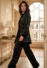 ibBan Women's Hand Embroidered Short Coat - Anum