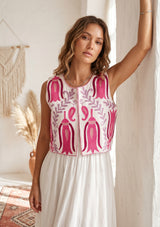 Women's Outing wear Open Front Round Neck Gilet - Vesana