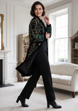 ibBan Luxury Hand Embroidered Women's Coat -Abiba