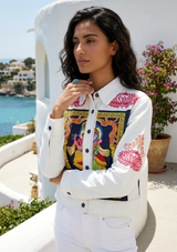 Compare  Women's Classic Shirt Collar Neck -Lila jacket