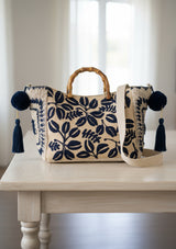 Bolso de yute bordado para mujer - Anam