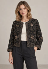 ibBan Women’s Jacket with Hand Embroidered Beadwork - Aviora