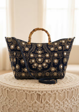 Bolso de lona bordado para mujer - Mihar