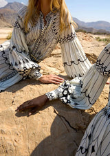 ibBan Cotton Short Dress with Hand Embroidery - Meerab Short Dress