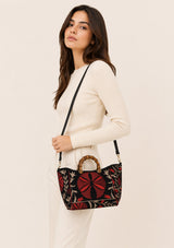 Bolso de mano de lona bordado para mujer - Mona