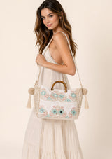 Bolso de lona bordado para mujer - Peras