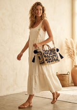 Bolso de yute bordado para mujer - Anam