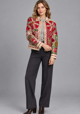 IbBan Embellished Cotton Canvas Jacket - Mariana