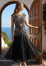 ibBan Hand Embroidered  Party Dress | Elegant Black Evening Dress - Fibala