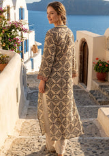 Maxivestido de lino para mujer con cuello en V - Eva