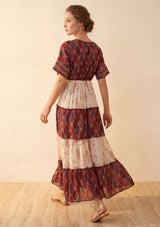 Vestido largo de algodón para mujer - Revaya