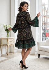 ibBan Luxury Hand Embroidered Short Tunic -Abiba Short Tunic