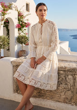 ibBan Women's Hand Embroidered Cotton Dres -Eshaal