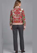 IbBan Embellished Cotton Canvas Jacket - Mariana