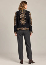 ibBan Women’s Jacket with Hand Embroidered Beadwork - Mabel