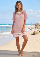 ibBan Women's Crochet Knit Beach Dress - Kureshia Short Dress