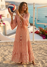 Bohemian Embroidered Cotton Dress for Women | ibBan Summer Collection - Alaz