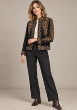 ibBan Women’s Jacket with Hand Embroidered Beadwork - Mabel
