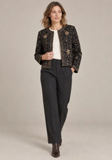 ibBan Women’s Jacket with Hand Embroidered Beadwork - Aviora