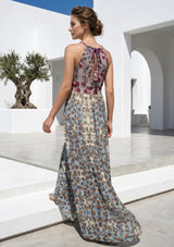 ibBan Lurex Cotton Printed Maxi Dress | Women's Resort & Summer Dress - Vasia